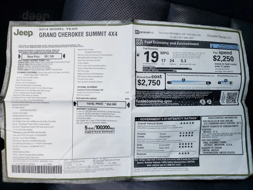 2014 Jeep WK2 Grand Cherokee - Image 23 of 23