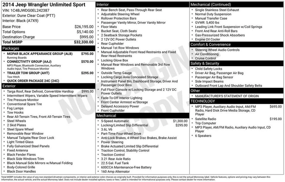 2014 Jeep JK Wrangler - Image 6 of 20