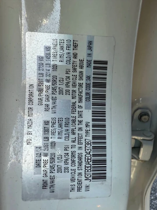 2014 Mazda CX-9 - Image 20 of 20