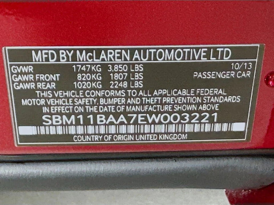 2014 McLaren MP4-12C Spider - Image 18 of 18