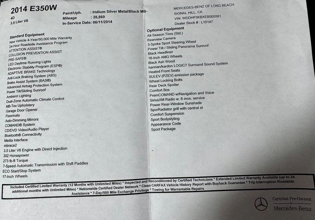 2014 Mercedes-Benz W212 E-Class - Image 11 of 12