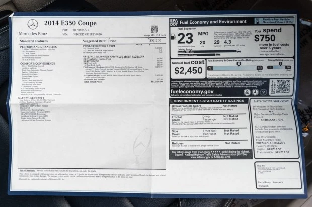 2014 Mercedes-Benz C207/A207 E-Class Coupe & Convertible - Image 8 of 8