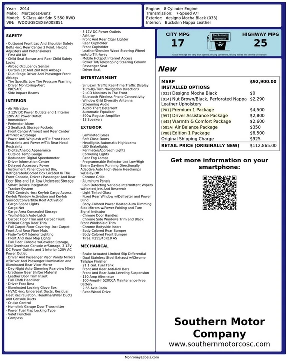 2014 Mercedes-Benz W222 S-Class - Image 20 of 20