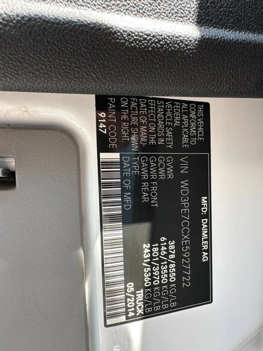 2014 Mercedes-Benz NCV3 Sprinter - Image 17 of 18