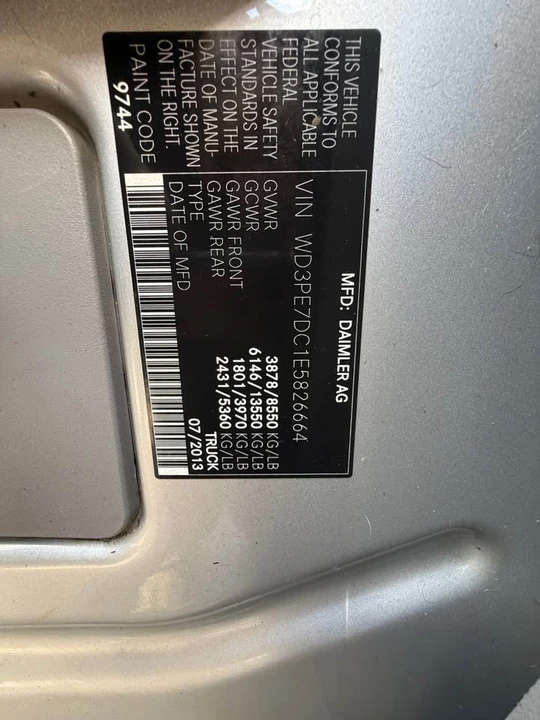 2014 Mercedes-Benz NCV3 Sprinter - Image 7 of 11