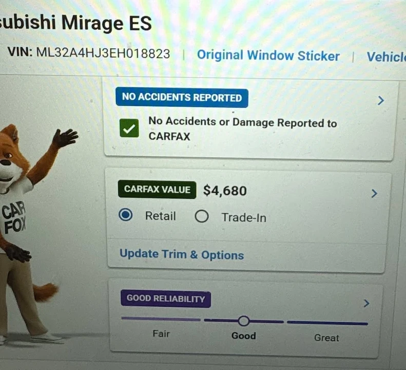 2014 Mitsubishi Mirage 6th Gen - Image 14 of 14