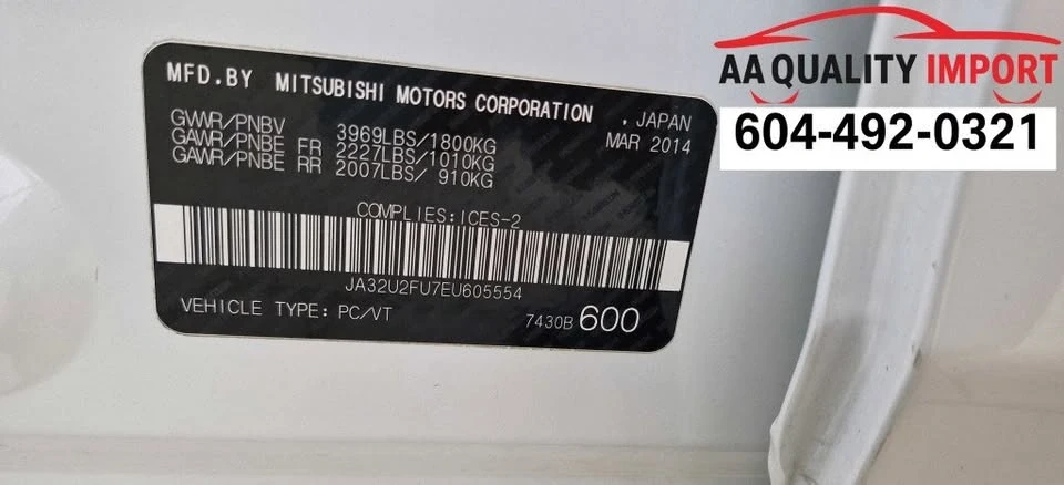 2014 Mitsubishi Lancer 10th Gen - Image 15 of 15
