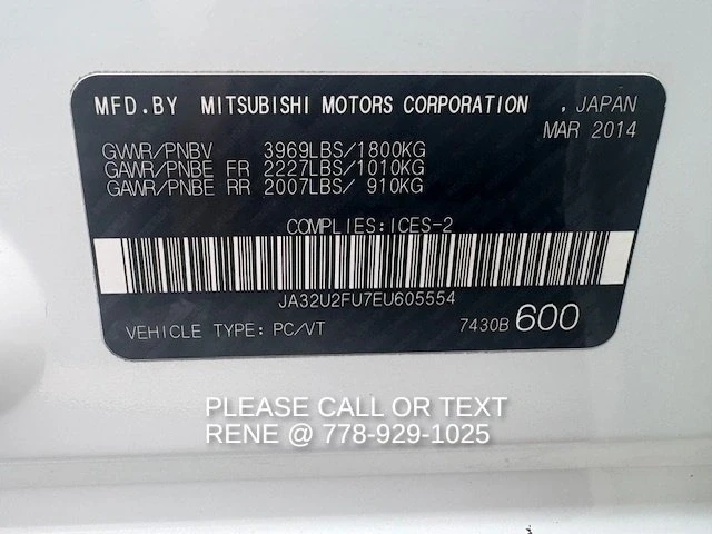 2014 Mitsubishi Lancer 9th Gen - Image 20 of 20