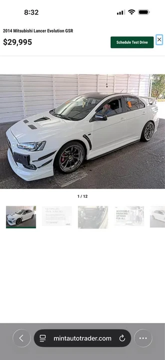 2014 Mitsubishi Lancer Evolution X 9th Gen - Image 2 of 5