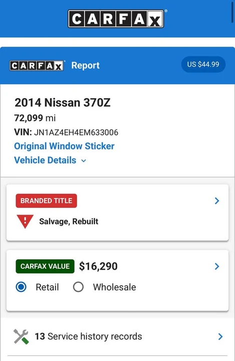 2014 Nissan 370Z 6th Gen - Image 13 of 14