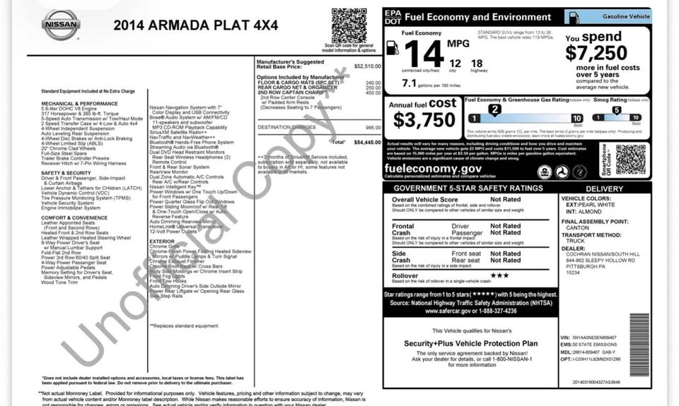 2014 Nissan Armada - Image 17 of 17