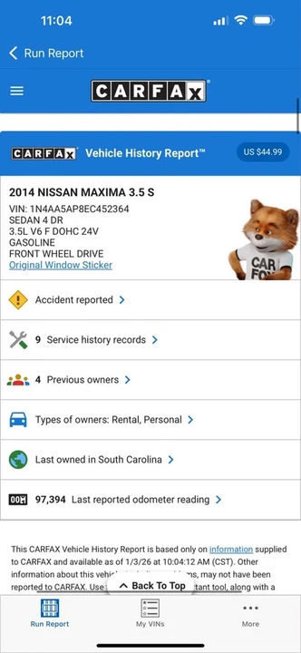 2014 Nissan Maxima 7th Gen - Image 20 of 20