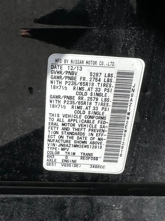 2014 Nissan Murano 2nd Gen - Image 17 of 17