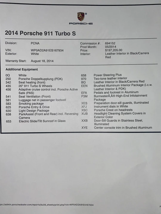 2014 Porsche 991 Turbo S - Image 13 of 13