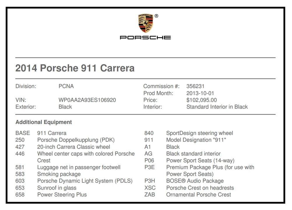 2014 Porsche 991 Carrera - Image 17 of 18