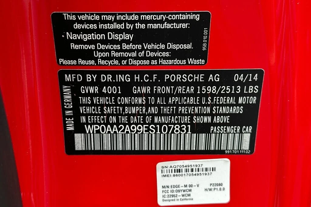 2014 Porsche 991 Carrera - Image 28 of 28
