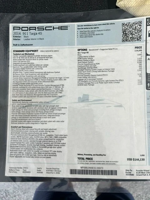 2014 Porsche 991 Targa 4 & 4S - Image 2 of 13