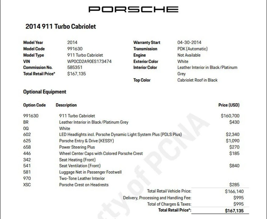 2014 Porsche 991 Turbo - Image 9 of 30