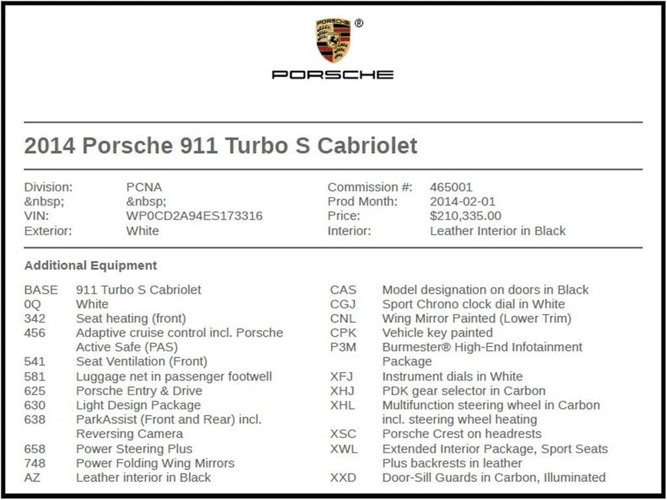 2014 Porsche 991 Turbo S - Image 7 of 28