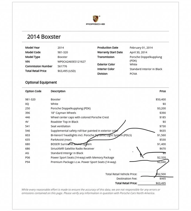 2014 Porsche 981 Boxster - Image 18 of 21