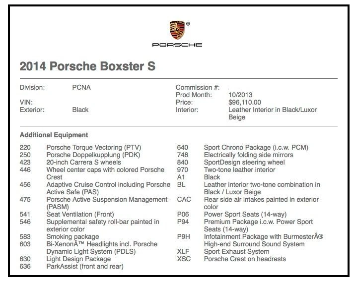 2014 Porsche 981 Boxster S - Image 2 of 14
