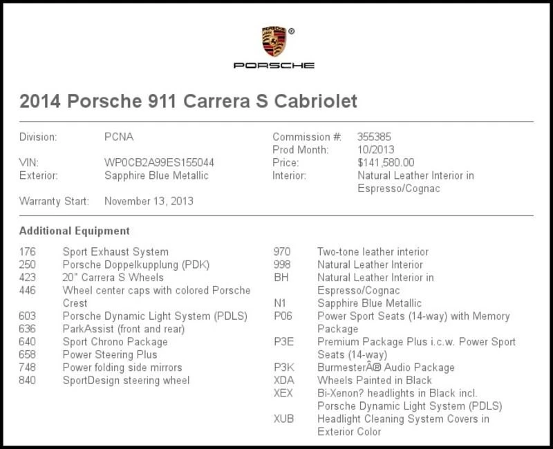 2014 Porsche 991 Carrera S - Image 10 of 10