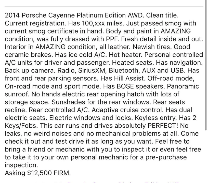 2014 Porsche 958 Cayenne - Image 15 of 15