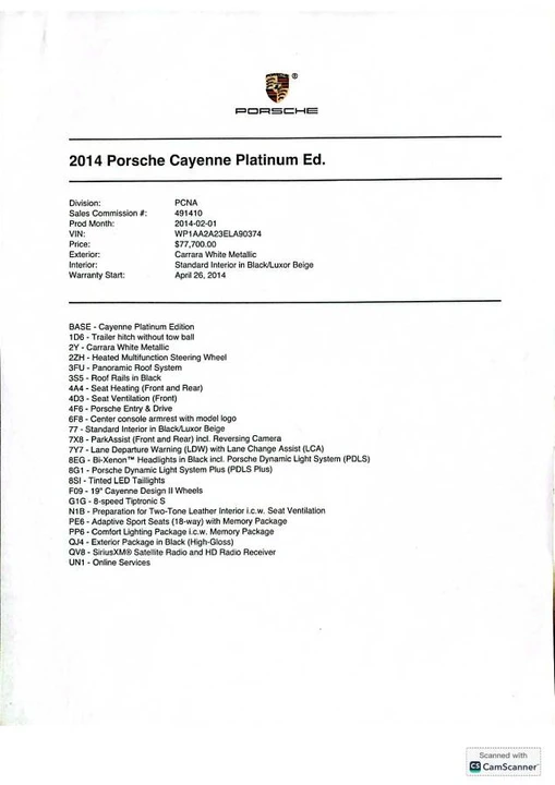 2014 Porsche 958 Cayenne - Image 24 of 24