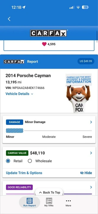 2014 Porsche 981 Cayman - Image 12 of 12