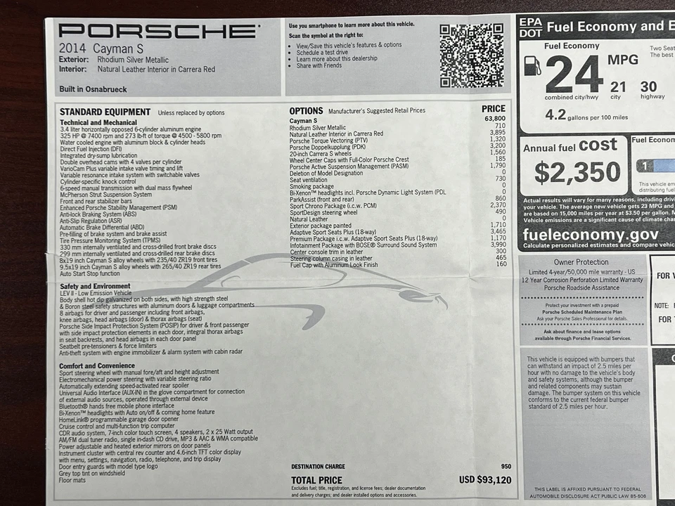 2014 Porsche 981 Cayman S - Image 13 of 13