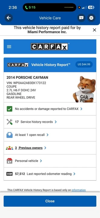 2014 Porsche 981 Cayman - Image 12 of 12