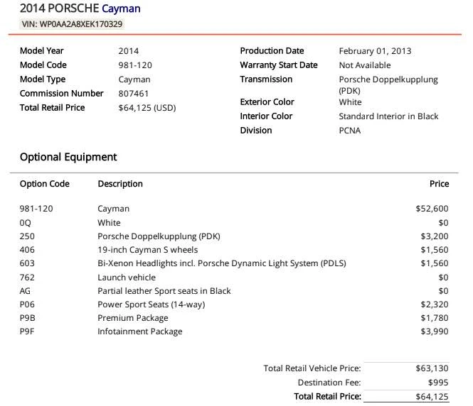 2014 Porsche 981 Cayman - Image 10 of 12