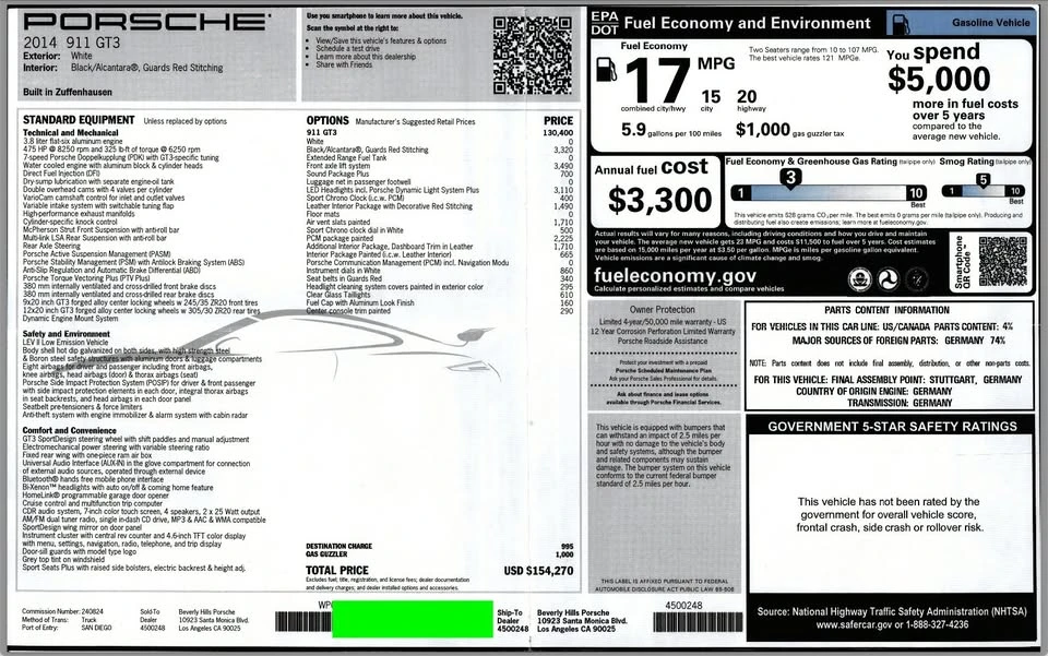 2014 Porsche 991 GT3 - Image 12 of 17