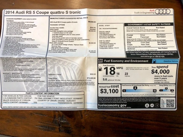 2020 Audi B9 RS5 - Image 10 of 10