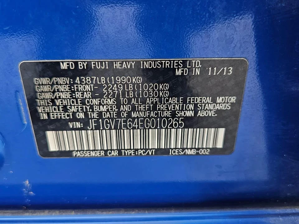 2014 Subaru Impreza WRX 3rd Gen - Image 16 of 16