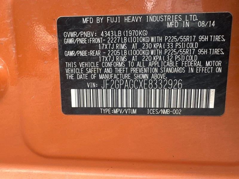 2014 Subaru Crosstrek 1st Gen - Image 9 of 17