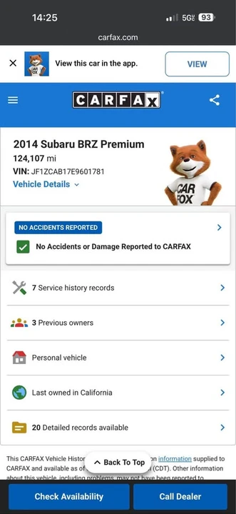 2014 Subaru BRZ 1st Gen - Image 3 of 3