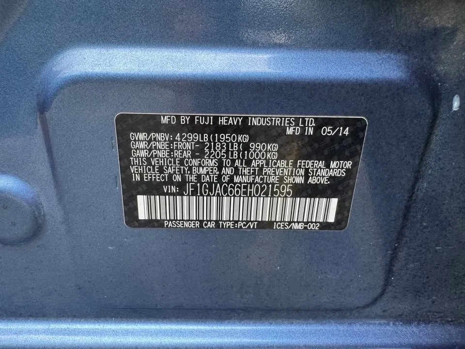 2014 Subaru Impreza 4th Gen - Image 19 of 19