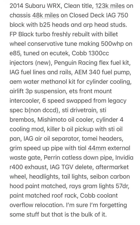 2014 Subaru Impreza WRX 3rd Gen - Image 9 of 9