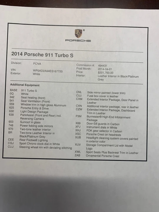 2014 Porsche 991 Turbo - Image 15 of 15