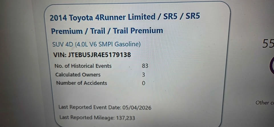 2014 Toyota 4Runner 5th Gen - Image 14 of 15