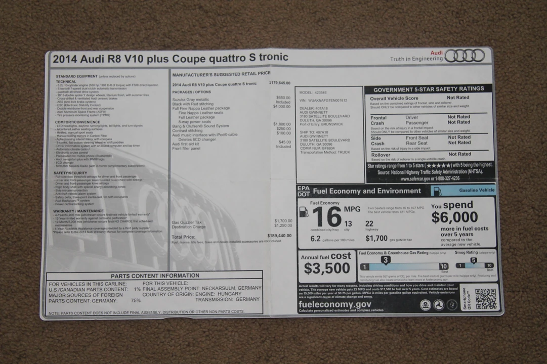 2014 Audi 42 R8 - Image 19 of 20