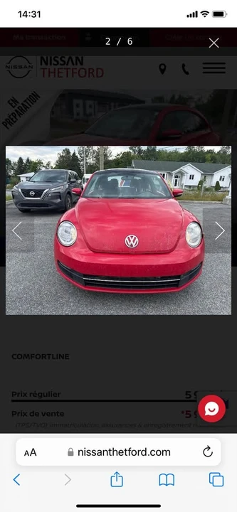 2014 Volkswagen A5 Beetle - Image 2 of 6