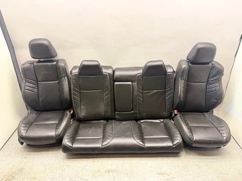 Dodge Challenger SRT Hellcat OEM Black Leather Front and Rear Seats