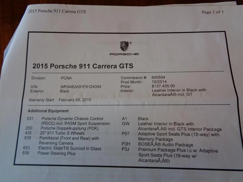 2015 Porsche 991 Carrera GTS - Image 6 of 10