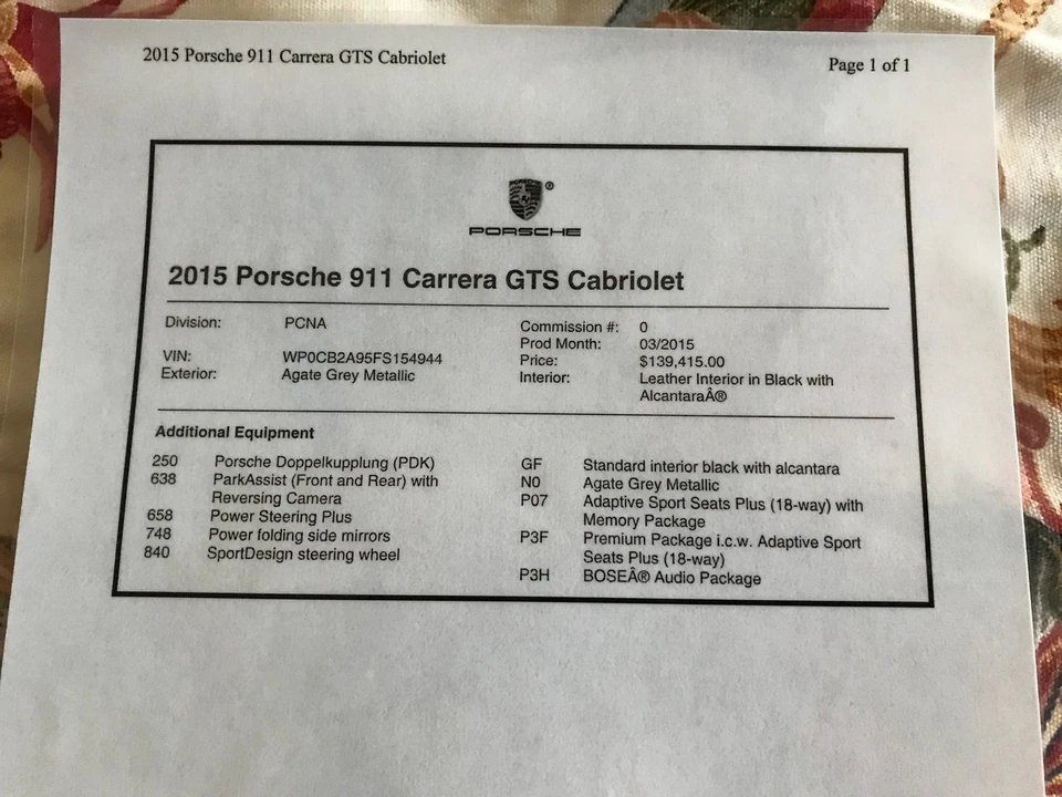 2015 Porsche 991 Carrera GTS - Image 6 of 16