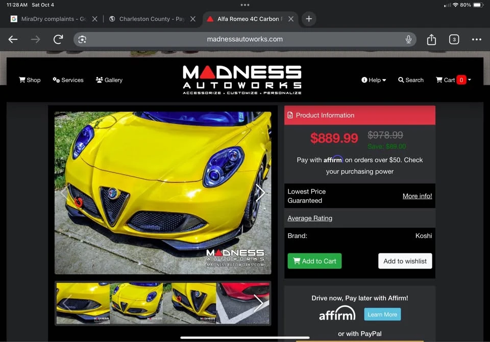 2015 Alfa Romeo 4C Coupe - Image 13 of 14