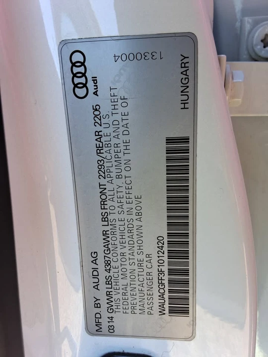 2015 Audi 8V A3 - Image 11 of 11