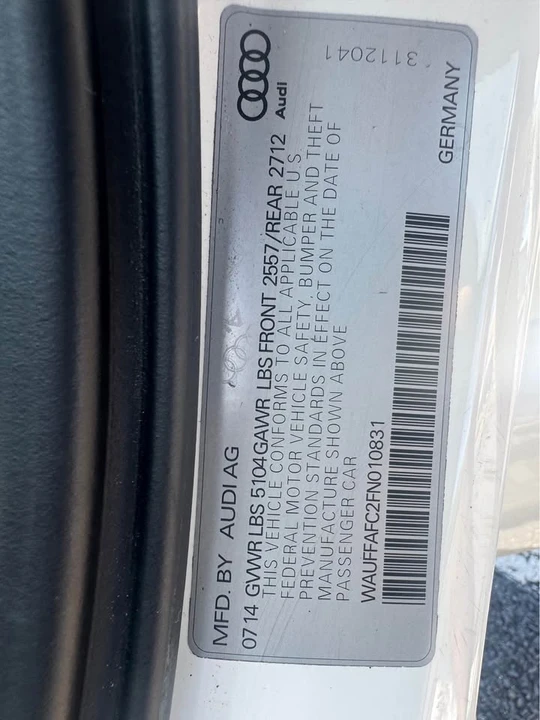 2015 Audi C7 A6 - Image 19 of 19