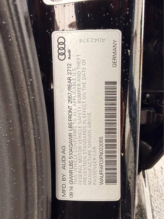2015 Audi C7 A6 - Image 9 of 10